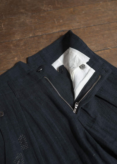 Professor.E 0222 / PANTS 25SS-FM-TRL-01-FRAYED BLACK