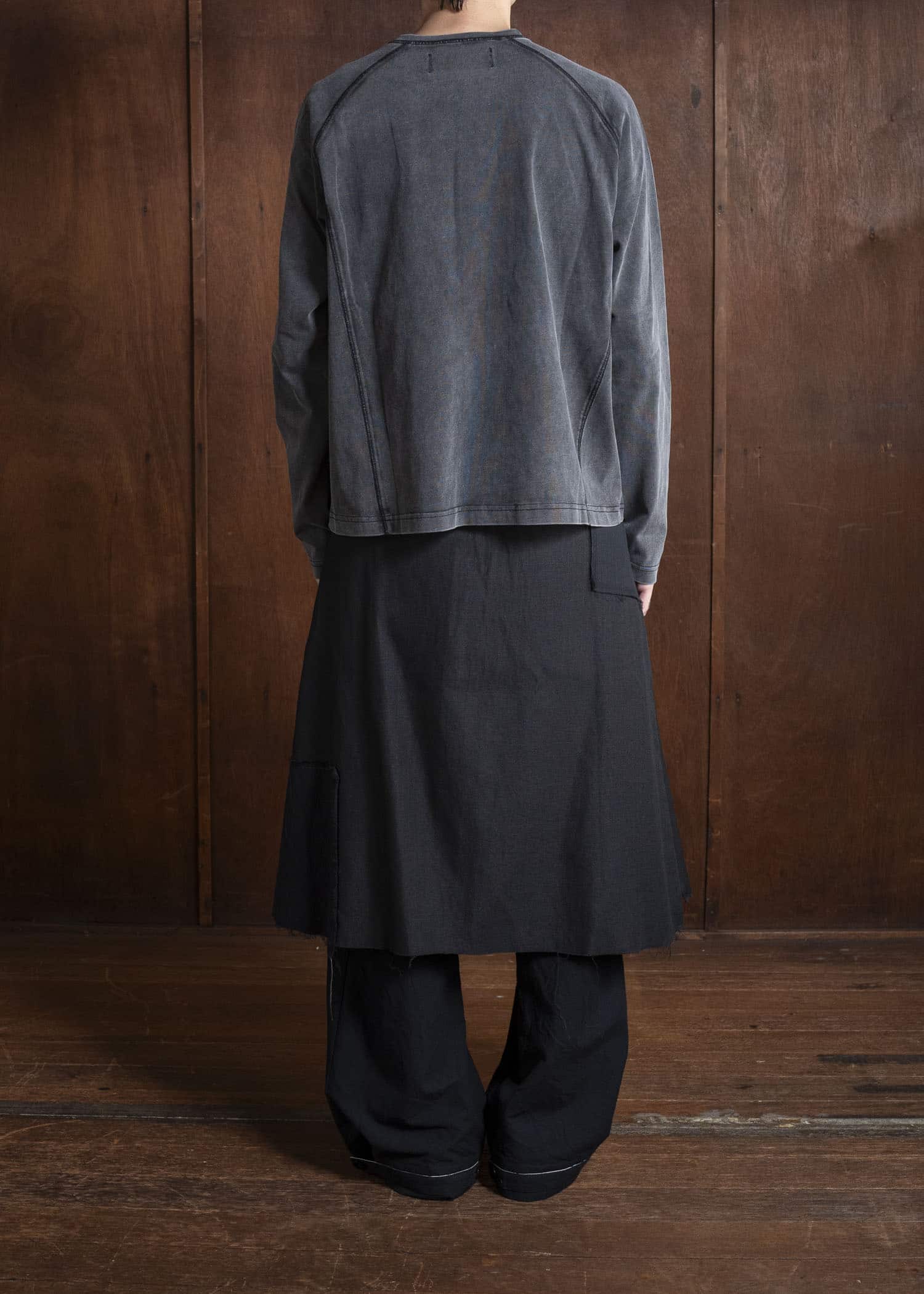 Professor.E FADED HENLEY DARK GRAY 25FW-PE-TTL-02