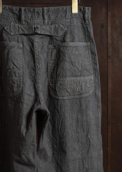 Taiga Takahashi Lot.222-Sumi Painter Pants with Buckle Sumi