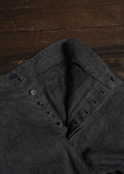 Taiga Takahashi Lot.222-Sumi Painter Pants with Buckle Sumi
