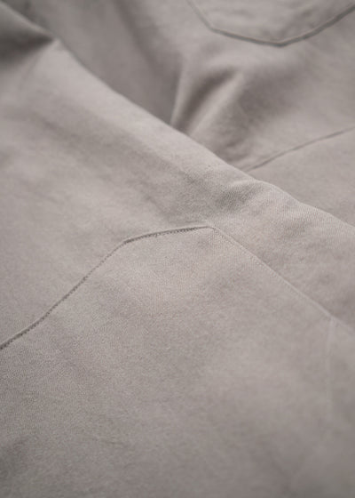 JAN-JAN VAN ESSCHE "TROUSERS#75" WORKWEAR STYLE TROUSERS DOVE WOOL LINEN TWILL