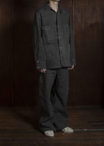 Taiga Takahashi Lot.222-Sumi Painter Pants with Buckle Sumi