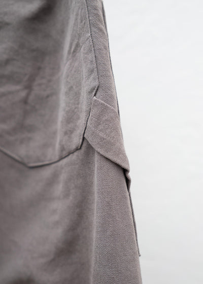 JAN-JAN VAN ESSCHE "TROUSERS#75" WORKWEAR STYLE TROUSERS DOVE WOOL LINEN TWILL