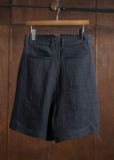 Professor.E PLEATED SHORTS 25SS-PE-TRS-03-BLACK