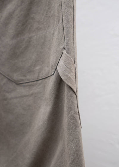 JAN-JAN VAN ESSCHE ""TROUSERS#75"" WORKWEAR STYLE TROUSERS COFFEE BINCHOTAN FINE CANVAS