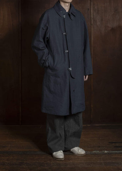 Taiga Takahashi Lot.411-Charcoal M-1918 Rain Coat Charcoal
