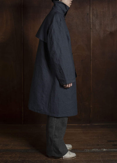 Taiga Takahashi Lot.411-Charcoal M-1918 Rain Coat Charcoal