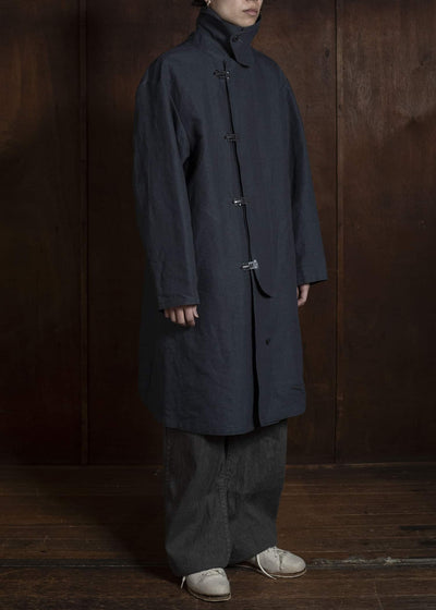 Taiga Takahashi Lot.411-Charcoal M-1918 Rain Coat Charcoal