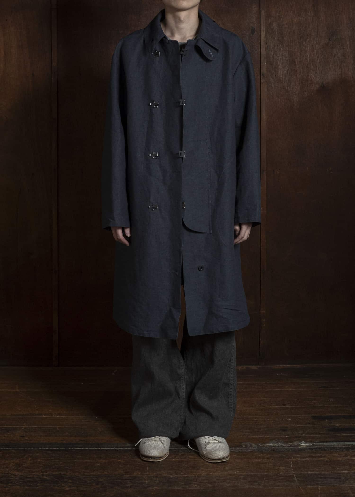 Taiga Takahashi Lot.411-Charcoal M-1918 Rain Coat Charcoal