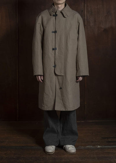 Taiga Takahashi Lot.411-Beige M-1918 Rain Coat Beige