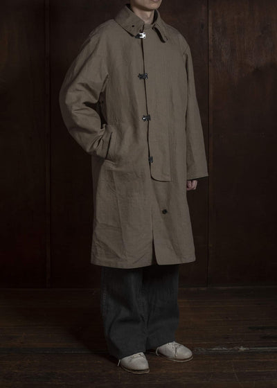 Taiga Takahashi Lot.411-Beige M-1918 Rain Coat Beige