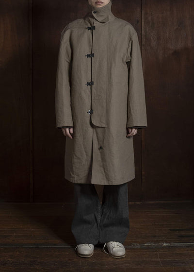 Taiga Takahashi Lot.411-Beige M-1918 Rain Coat Beige