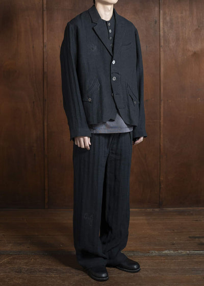 Professor.E 0222 / PANTS 25SS-FM-TRL-01-FRAYED BLACK