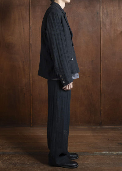 Professor.E 0222 / PANTS 25SS-FM-TRL-01-FRAYED BLACK