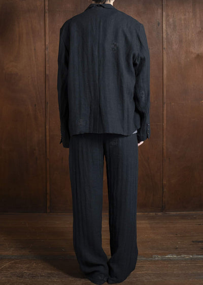 Professor.E 0222 / PANTS 25SS-FM-TRL-01-FRAYED BLACK