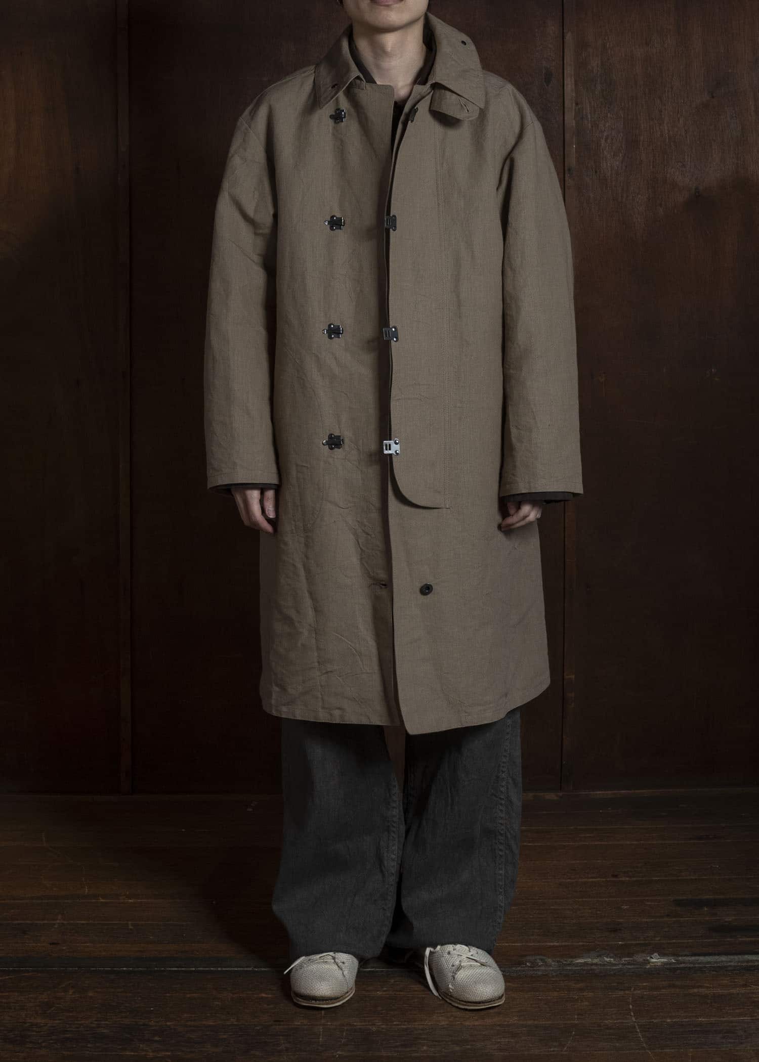 Taiga Takahashi Lot.411-Beige M-1918 Rain Coat Beige