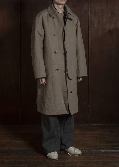 Taiga Takahashi Lot.411-Beige M-1918 Rain Coat Beige