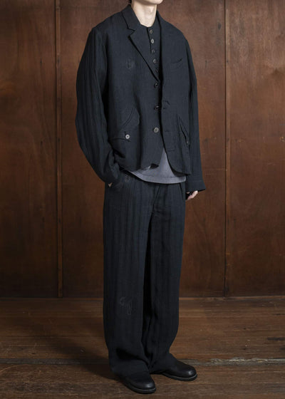 Professor.E 0222 / PANTS 25SS-FM-TRL-01-FRAYED BLACK