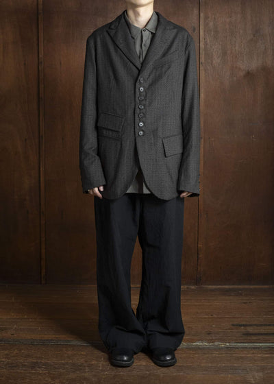 KLASICA 25F-BJK-C16 LOCKS - fn 9B Tailored Blazer IRON BROWN STRIPES