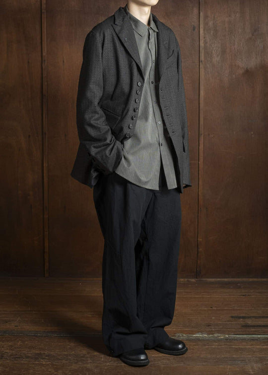 KLASICA 25F-BJK-C16 LOCKS - fn 9B Tailored Blazer IRON BROWN STRIPES