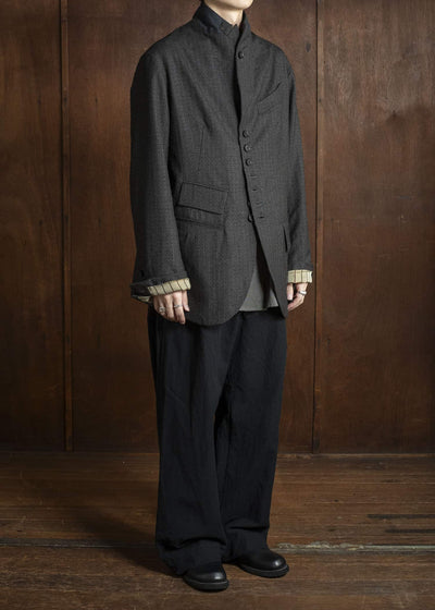 KLASICA 25F-BJK-C16 LOCKS - fn 9B Tailored Blazer IRON BROWN STRIPES