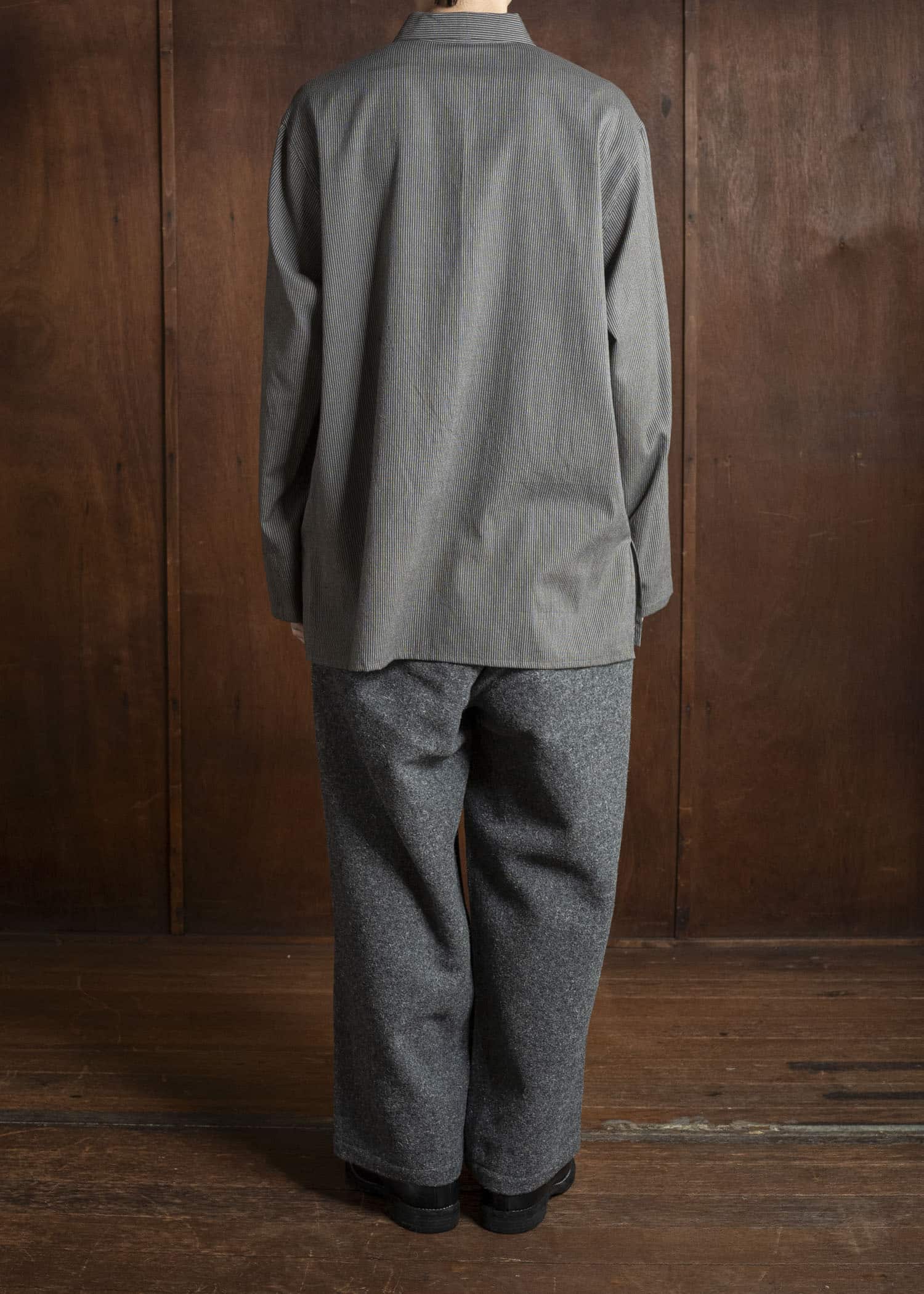 YOKO SAKAMOTO Baggy Pants YS-25AW-05 CHACOAL GRAY