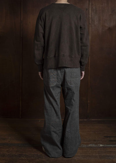 Taiga Takahashi Lot.603-Mud Dyed Brown Sweat Shirt Mud Dyed Brown