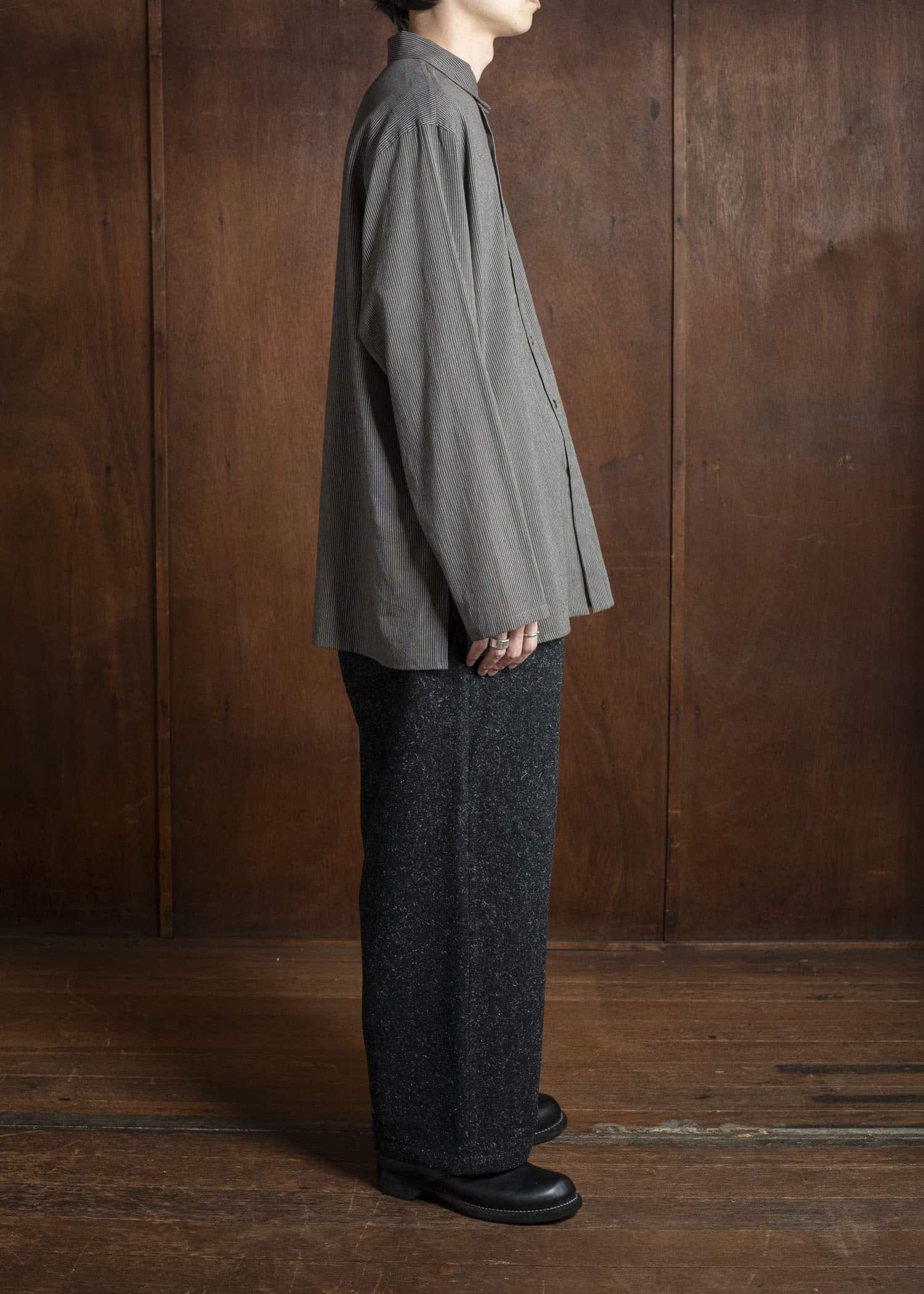 YOKO SAKAMOTO Baggy Pants YS-25AW-05 BLACK