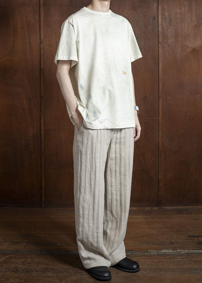 Professor.E DESTROYED TEE 25SS-PE-TTS-05-WASHED PURPLE