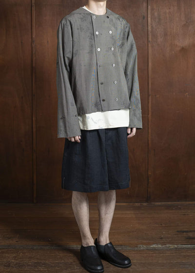 Professor.E PLEATED SHORTS 25SS-PE-TRS-03-BLACK