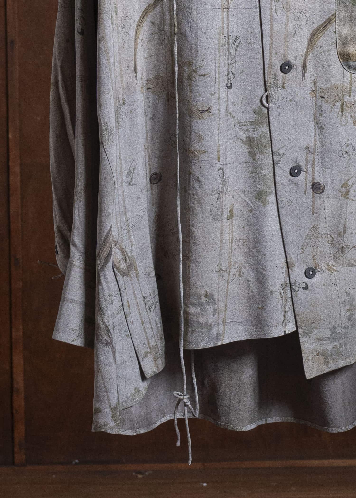 ZIGGY CHEN 0M2610707 DIGITAL PRINT ASYMMETRIC SHIRT 52