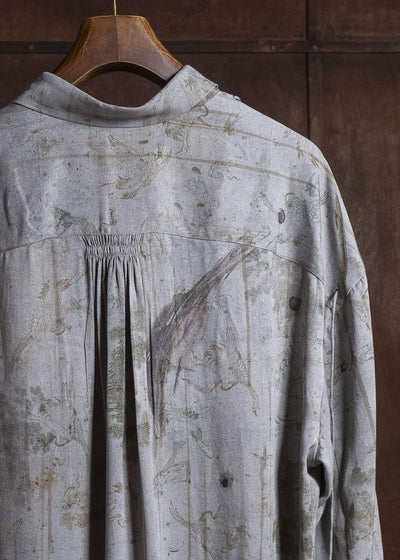 ZIGGY CHEN 0M2610707 DIGITAL PRINT ASYMMETRIC SHIRT 52