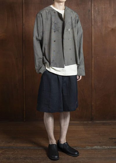 Professor.E PLEATED SHORTS 25SS-PE-TRS-03-BLACK