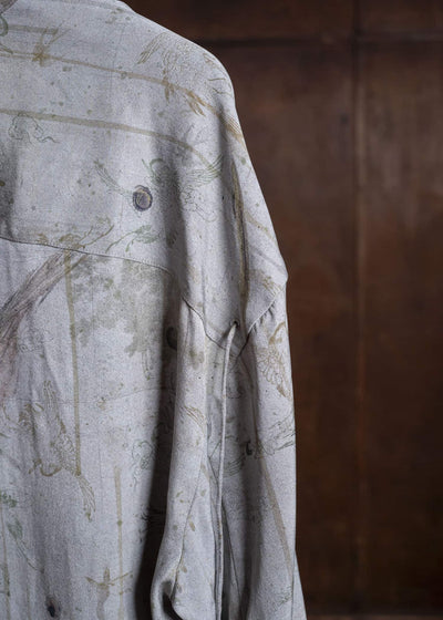 ZIGGY CHEN 0M2610707 DIGITAL PRINT ASYMMETRIC SHIRT 52