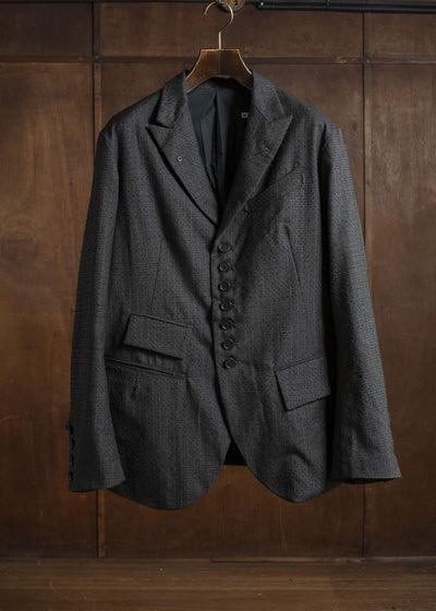 KLASICA 25F-BJK-C16 LOCKS - fn 9B Tailored Blazer IRON BROWN STRIPES