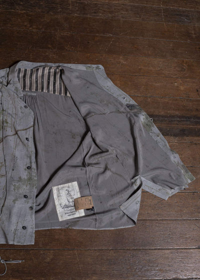 ZIGGY CHEN 0M2610707 DIGITAL PRINT ASYMMETRIC SHIRT 52