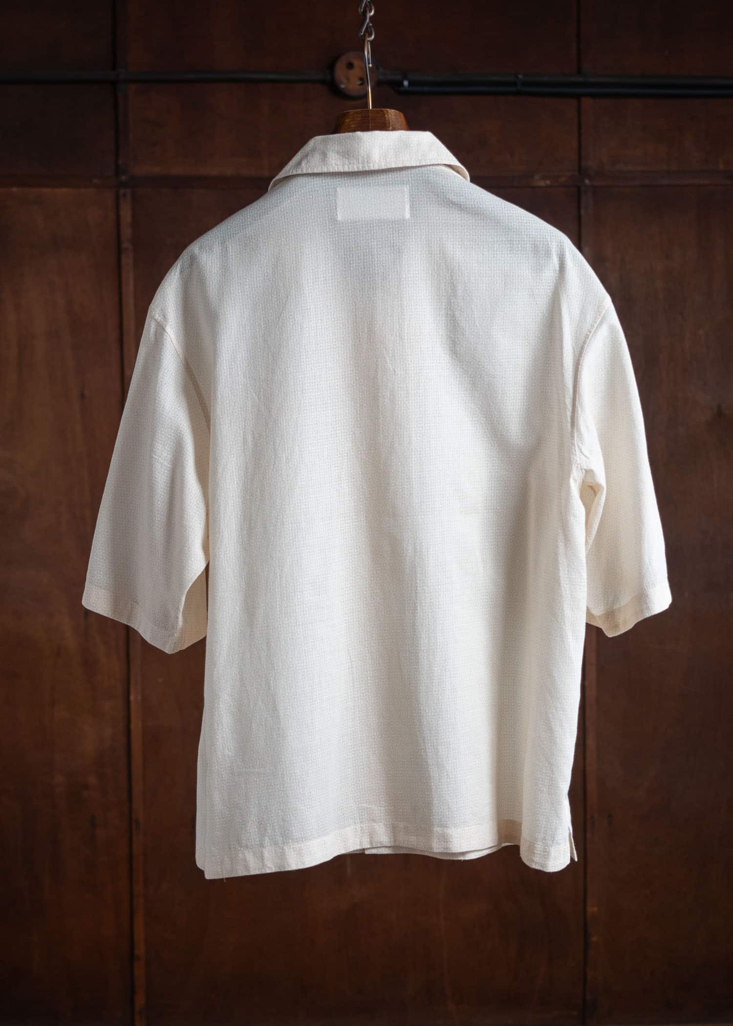 ITOH Dot Print Camp Collar Shirt Ecru