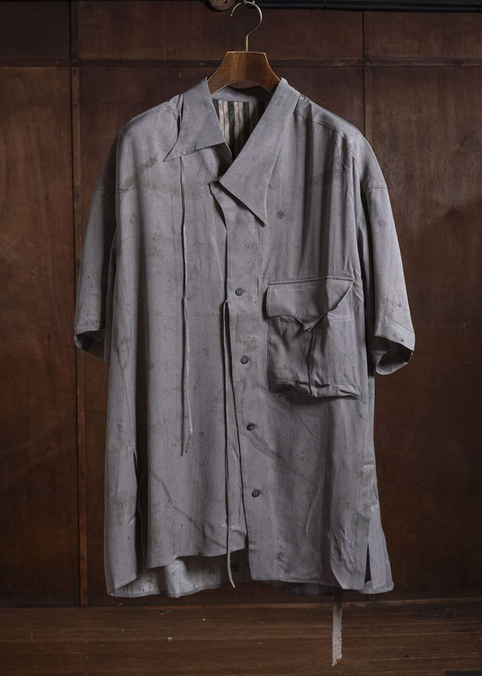 ZIGGY CHEN 0M2610750 ASYMMETRIC SHORT SLEEVE SHIRT 52