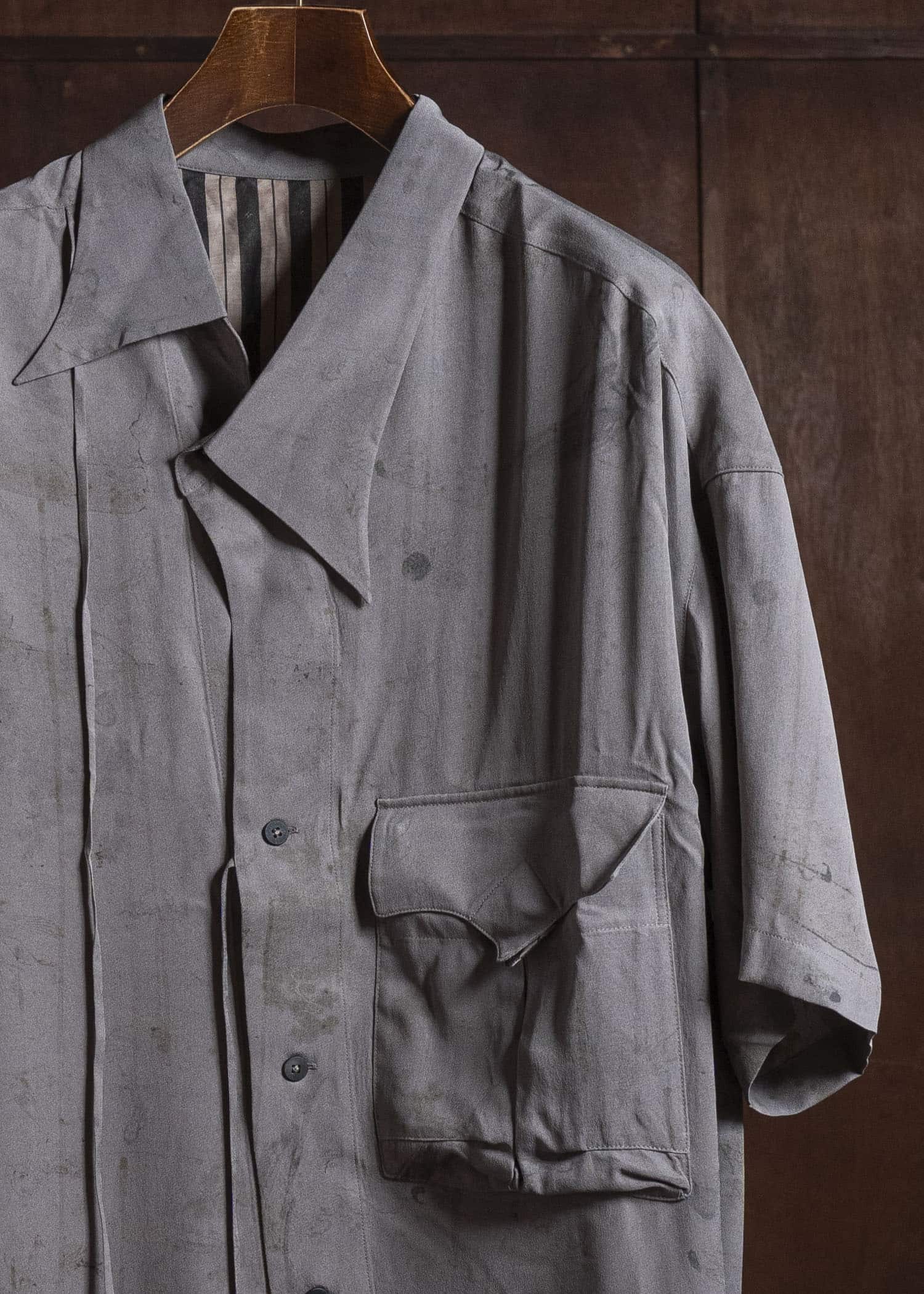 ZIGGY CHEN 0M2610750 ASYMMETRIC SHORT SLEEVE SHIRT 52