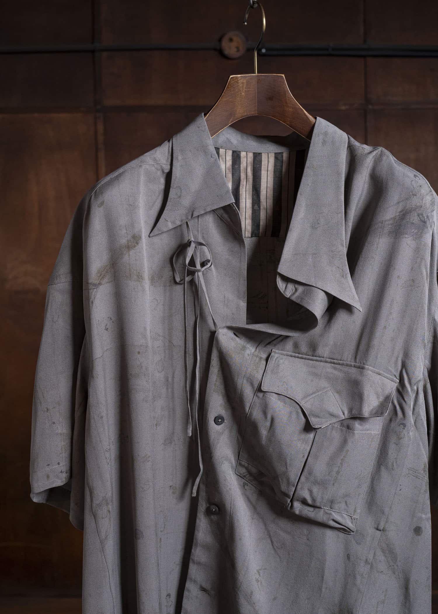 ZIGGY CHEN 0M2610750 ASYMMETRIC SHORT SLEEVE SHIRT 52