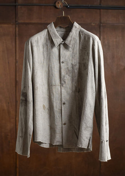 Professor.E LONER SHIRT 25SS-FM-LSH-02-NATURAL DYED GRAY