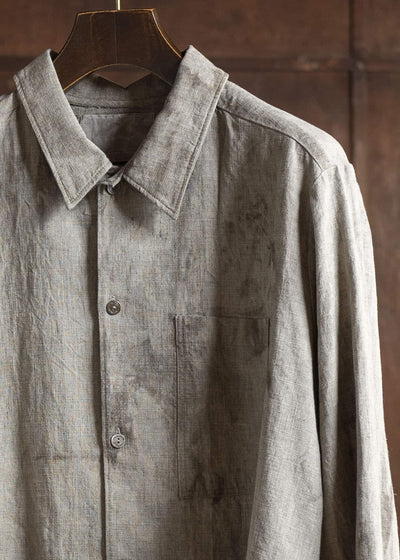 Professor.E LONER SHIRT 25SS-FM-LSH-02-NATURAL DYED GRAY
