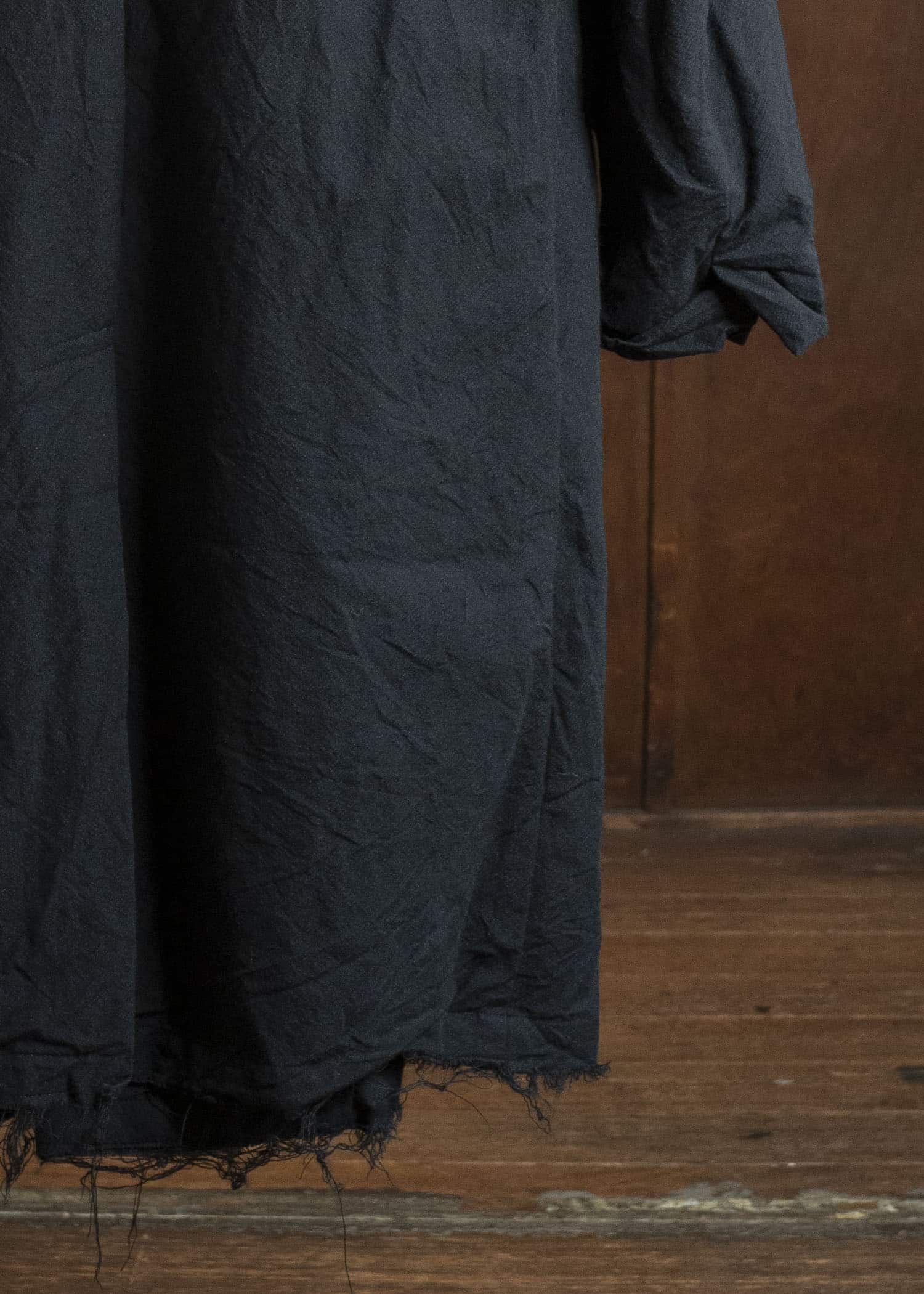 KLASICA 25F-CCT-B09 'THE DAY''-ax ''Wide Shoulder Solid Chester Coat'' COAL BLACK