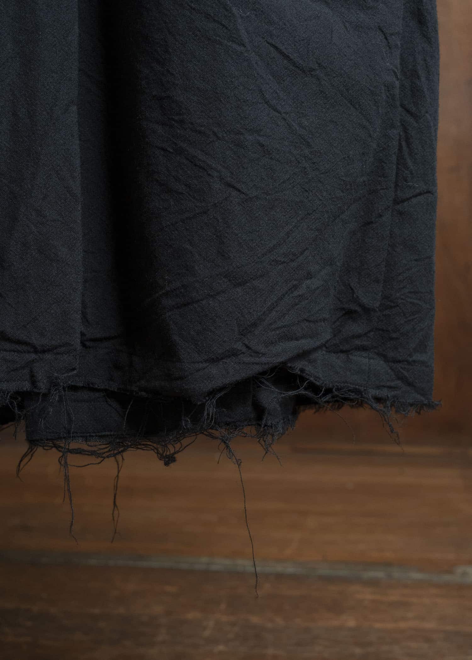 KLASICA 25F-CCT-B09 'THE DAY''-ax ''Wide Shoulder Solid Chester Coat'' COAL BLACK