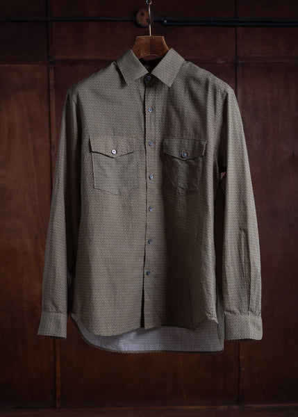 ITOH Dot Print Classic Shirt Khaki