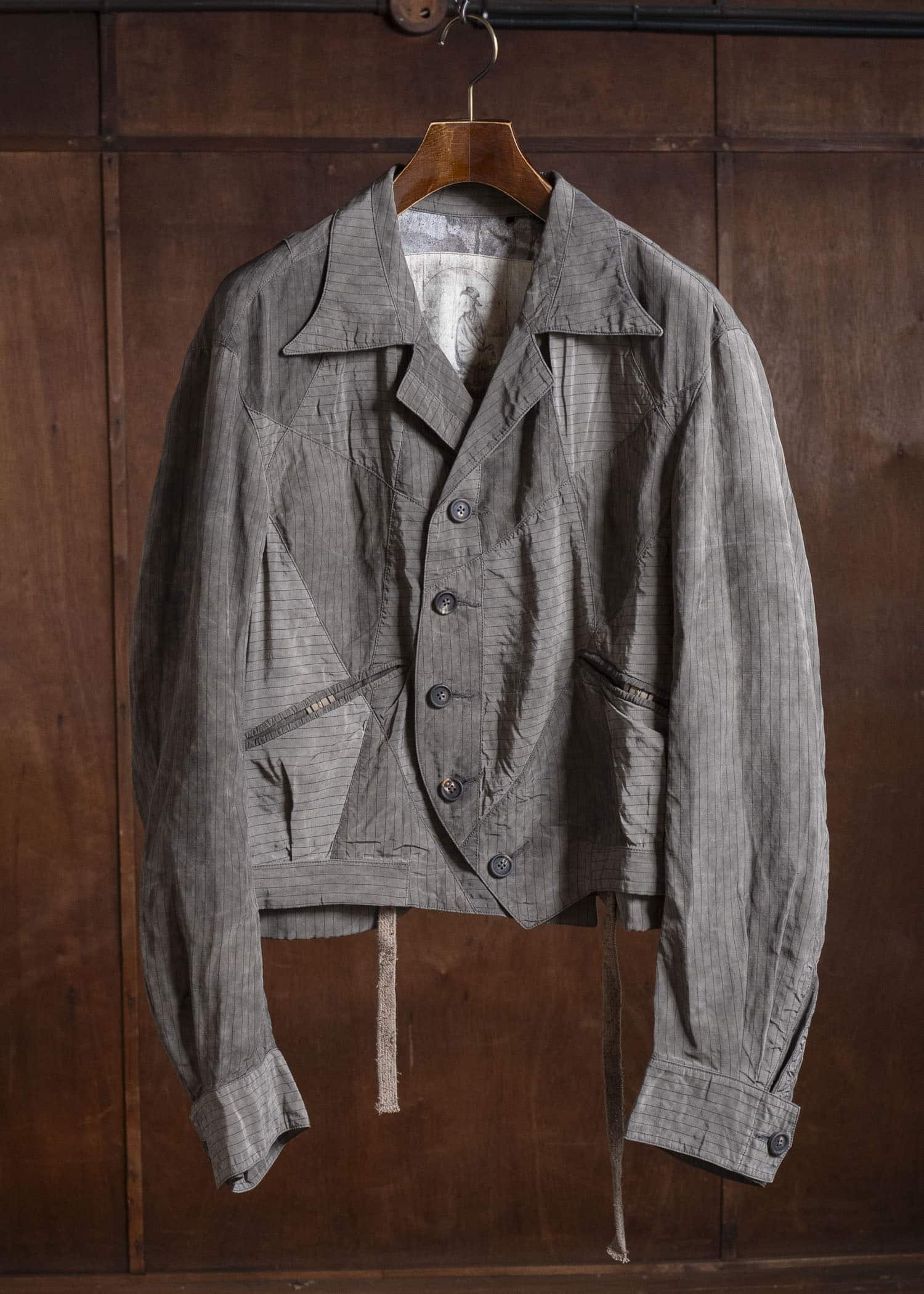 ZIGGY CHEN 0M2610930 CROPPED PATCHWORK JACKET 03