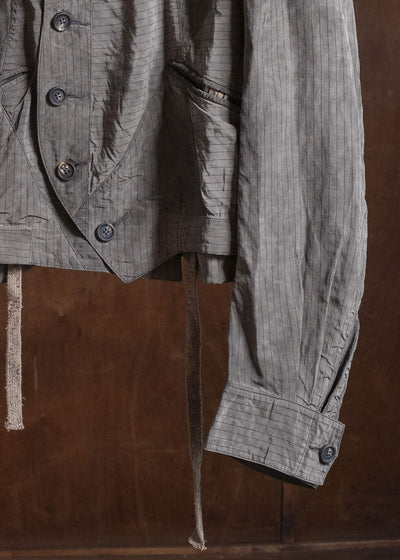 ZIGGY CHEN 0M2610930 CROPPED PATCHWORK JACKET 03