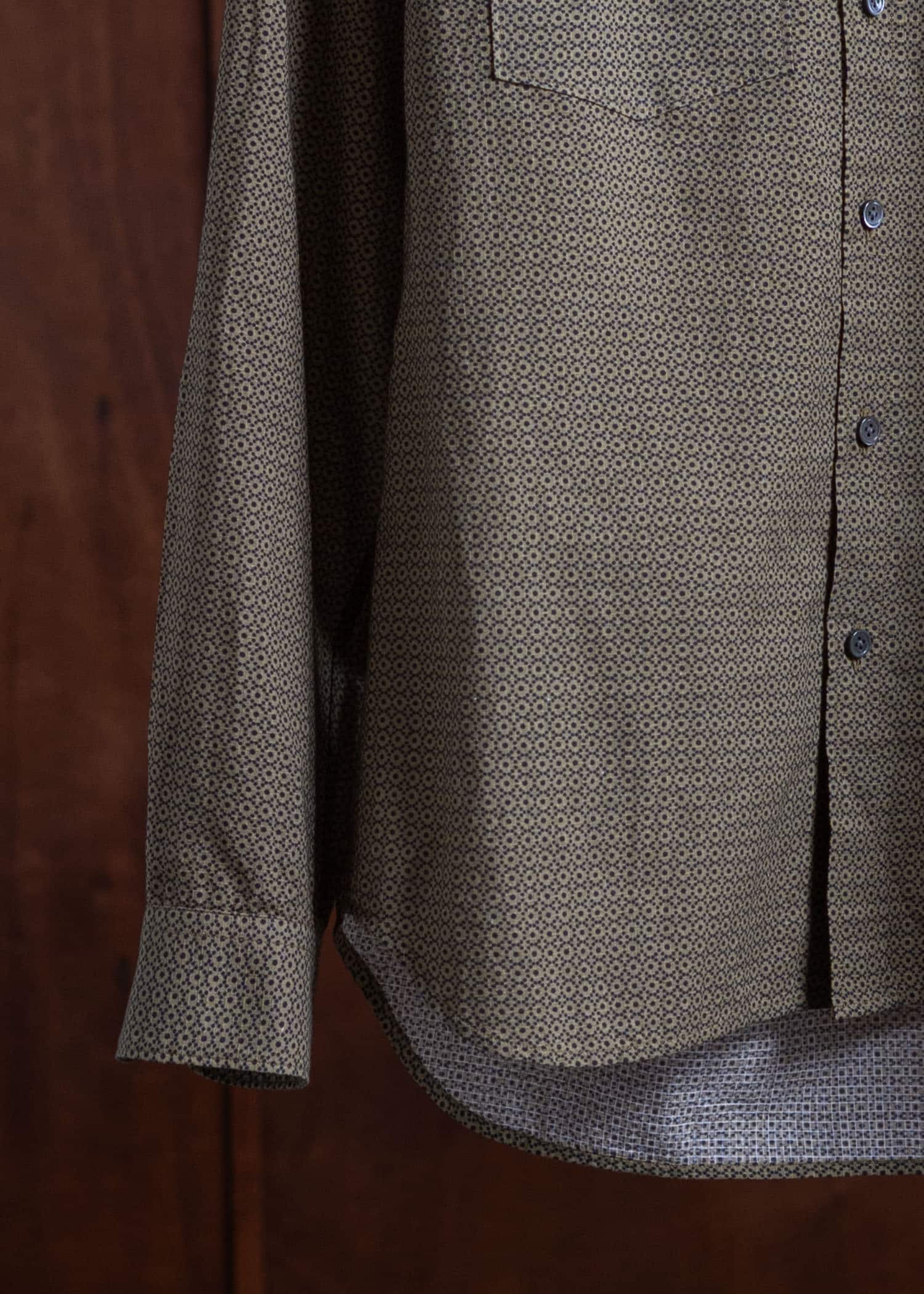 ITOH Dot Print Classic Shirt Khaki