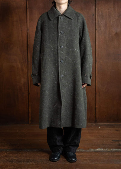 ZIGGY CHEN Single Breasted Long Coat Dark Khaki 0M2431126