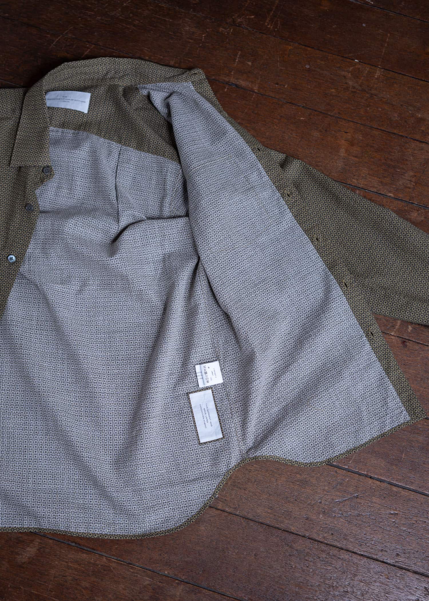 ITOH Dot Print Classic Shirt Khaki